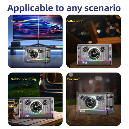 JY-36 Portable Bluetooth Speaker 45W Wireless Audio System with 8000mAh Battery UHF Microphone