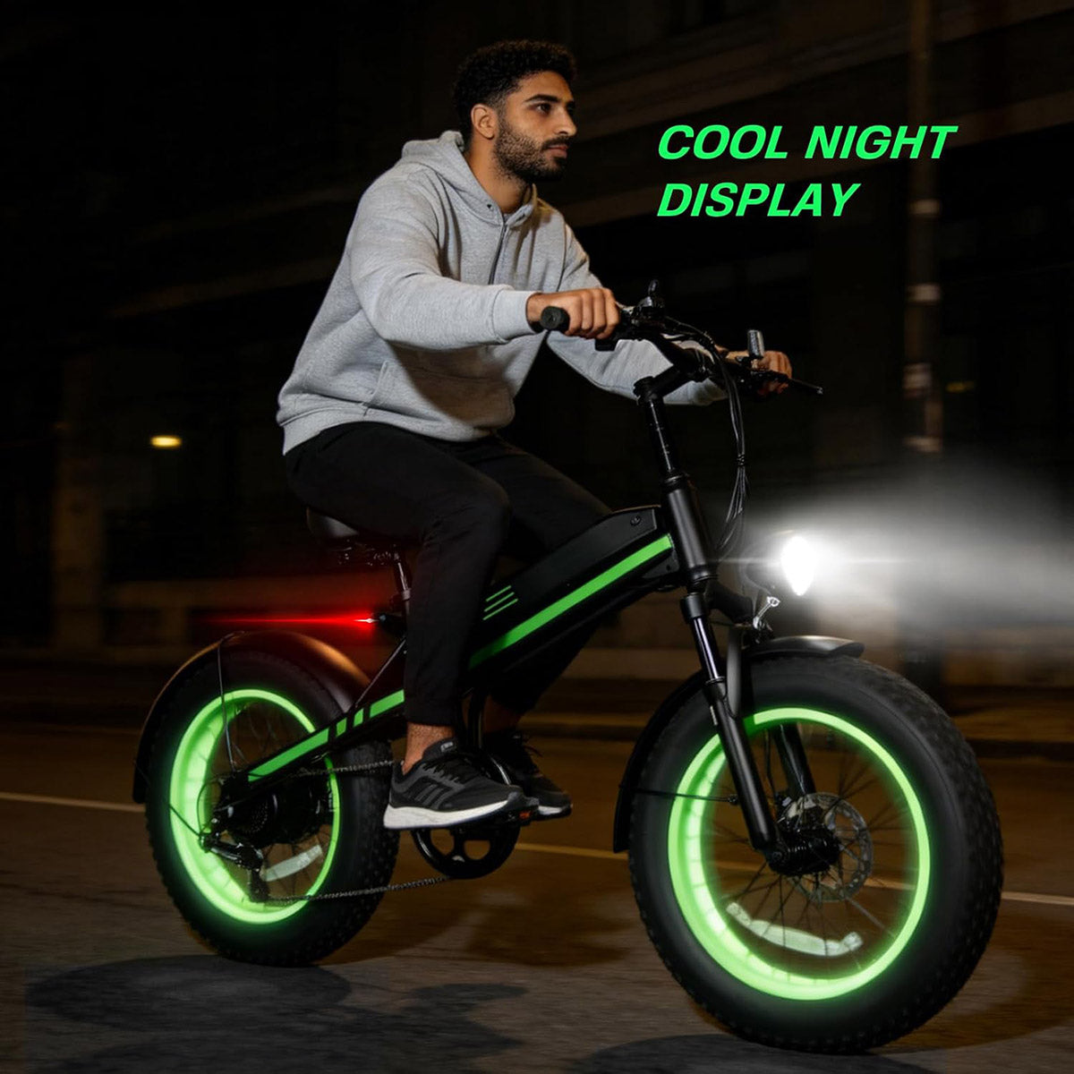 S5-20 InchX4 Wide tires Folding Electric Bicycle 500W Motor 36V Removable Battery Wheels Dual Disc Brake LED Light Urban Use Mode