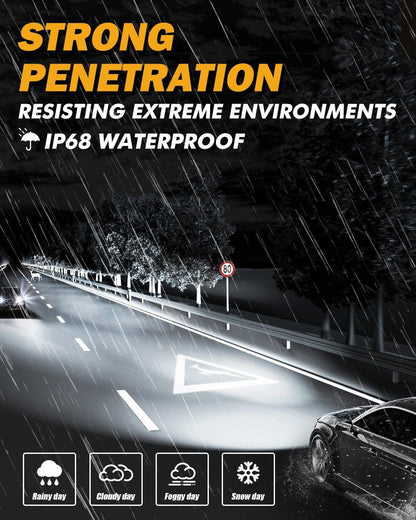 Y2-130W-H1-6500K LED Car Bulb 130W High Brightness Light 6500K White Beam IP68 Waterproof Automotive Headlight Upgrade