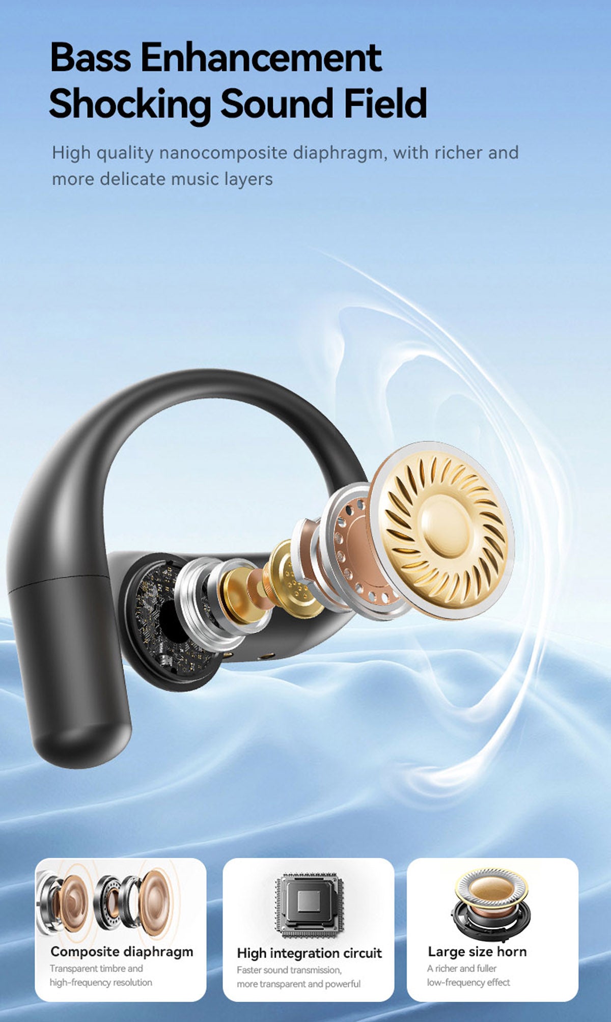 M118 AI Translator Earbuds, Simultaneous Interpretation, Instant Multi-Countries Translation, Bluetooth Wireless
