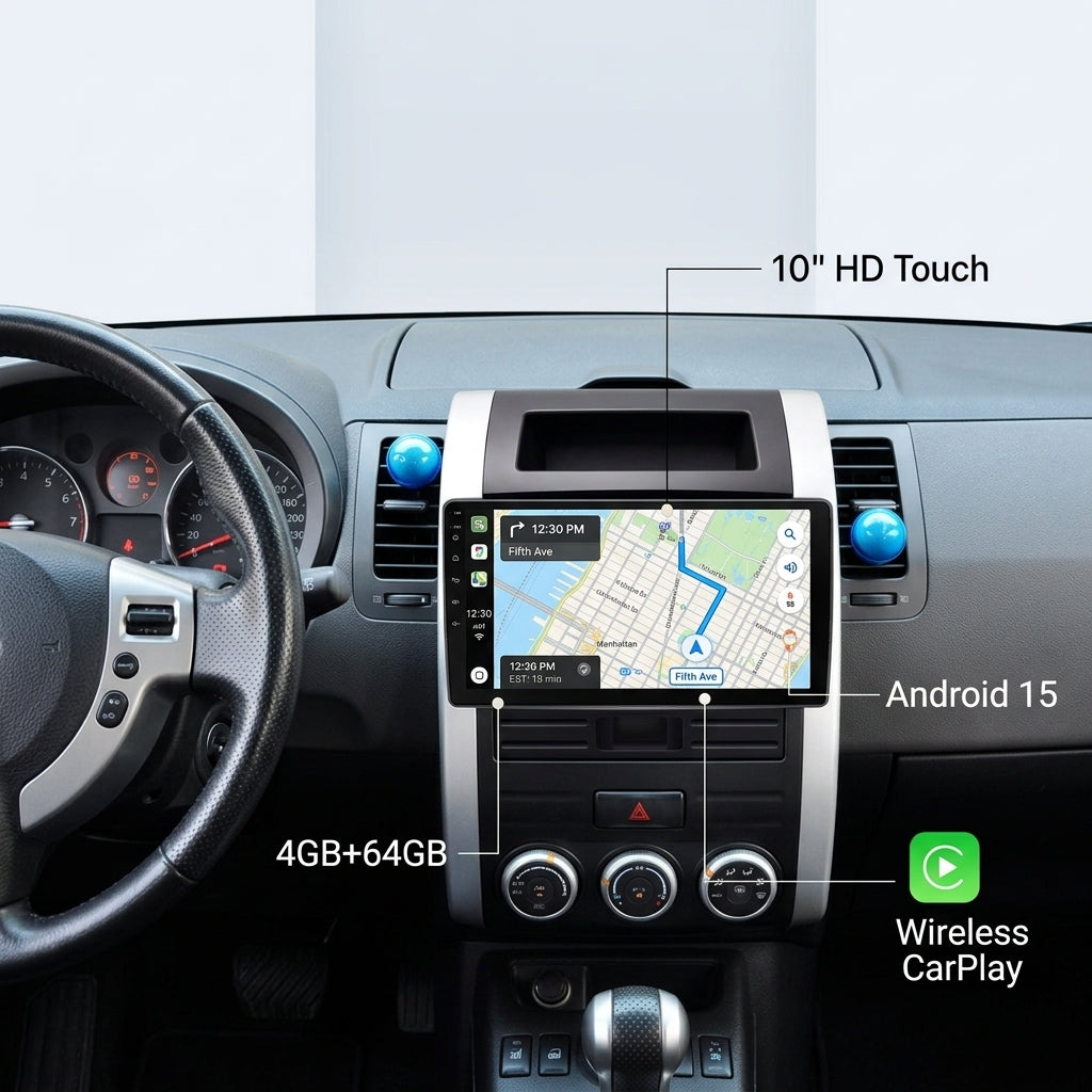 Android 15 Carplay 10 بوصة راديو سيارة لتويوتا لاند كروزر برادو 150 2014 - 2017 نظام ملاحة GPS مشغل وسائط متعددة ستريو DSP RDS WIFI