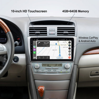 Android 15 Carplay 10 بوصة راديو سيارة لتويوتا لاند كروزر برادو 150 2014 - 2017 نظام ملاحة GPS مشغل وسائط متعددة ستريو DSP RDS WIFI