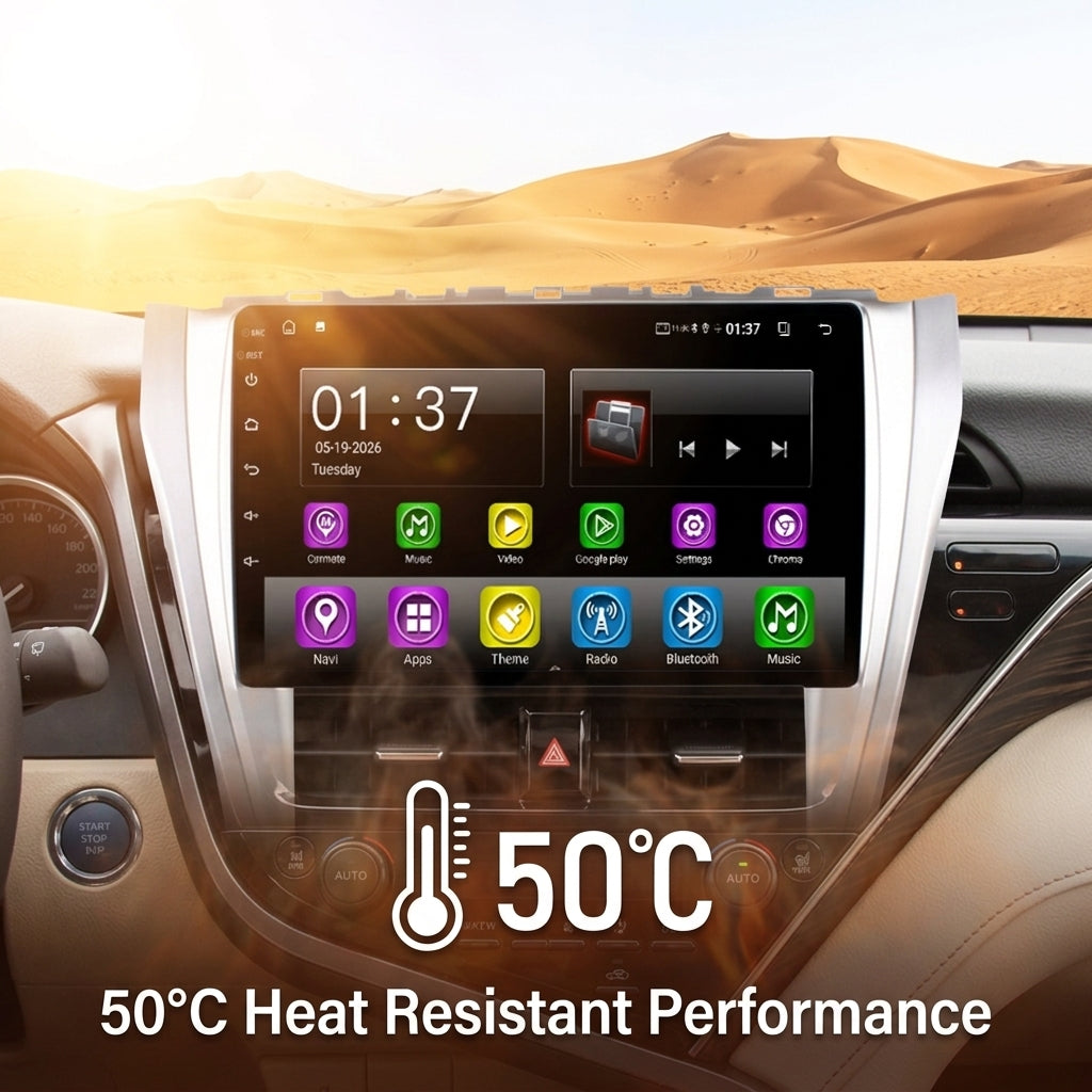 Smart Android Car Stereo System for Toyota Camry 2015-2016 with GPS Navigation, Bluetooth 5.0, Dual WiFi, Wireless CarPlay, Android Auto, 4K Video, Rear Camera Support