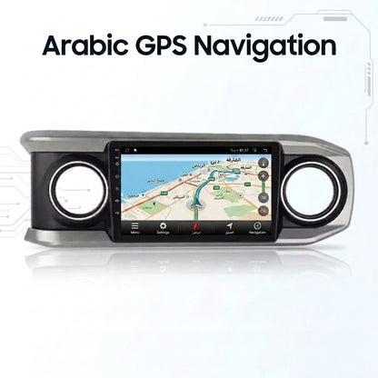 10 inch Android Car Radio  for Toyota Tacoma 2016 with Touch Screen, GPS, Bluetooth, WiFi, Apple CarPlay, Android Auto, Rear Camera Support, Smart Multimedia Player