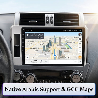 Android Car Navigation System for Toyota land cruiser Prado 2014-2017 with Touch Screen, GPS, Bluetooth, WiFi, Apple CarPlay, Android Auto, Rear Camera Support, Smart Multimedia Player