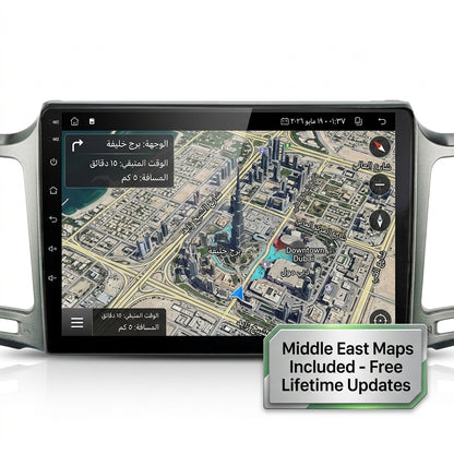 Android Car Navigation System for Toyota RAV4 2012-2018 with Touch Screen, GPS, Bluetooth, WiFi, Apple CarPlay, Android Auto, Rear Camera Support, Smart Multimedia Player
