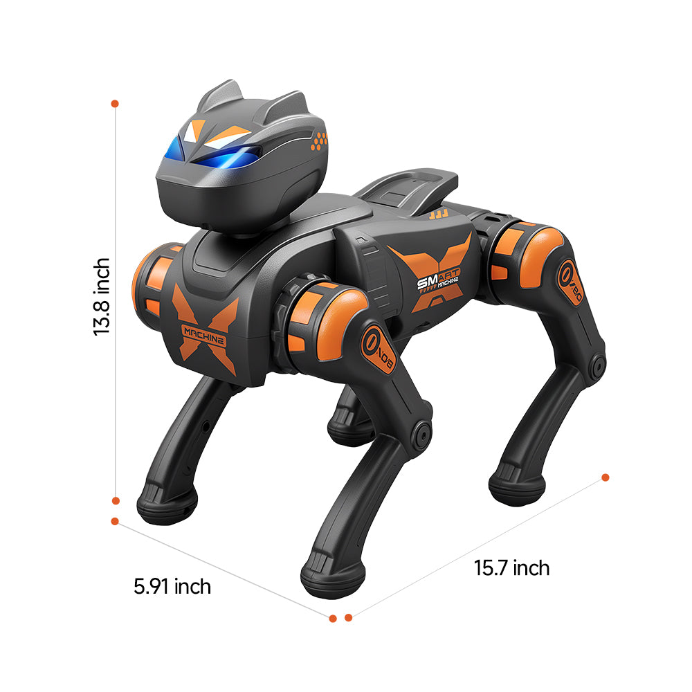 G1001 AI Smart Robot Dog Remote Control Walking Voice Touch Interaction Kids Companion Interactive Toy Learning Support Age 7-14