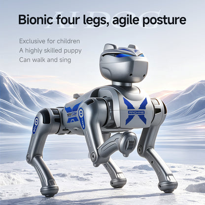 G1001 AI Smart Robot Dog Remote Control Walking Voice Touch Interaction Kids Companion Interactive Toy Learning Support Age 7-14