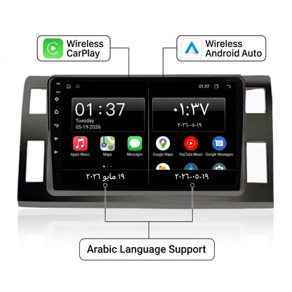 Android 15 Carplay 10 بوصة راديو سيارة لتويوتا لاند كروزر برادو 150 2014 - 2017 نظام ملاحة GPS مشغل وسائط متعددة ستريو DSP RDS WIFI