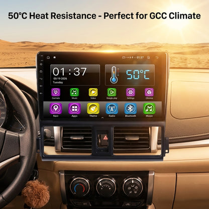 Android Car Navigation System for Toyota Vios 2014-2016 with Touch Screen, GPS, Bluetooth, WiFi, Apple CarPlay, Android Auto, Rear Camera Support, Smart Multimedia Player