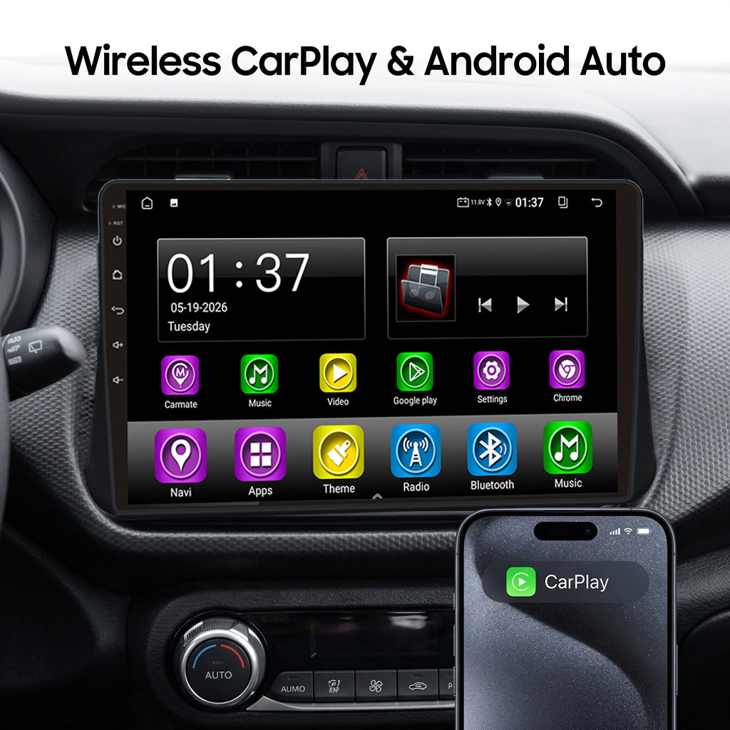 Android 15 Carplay 10 بوصة راديو سيارة لتويوتا لاند كروزر برادو 150 2014 - 2017 نظام ملاحة GPS مشغل وسائط متعددة ستريو DSP RDS WIFI