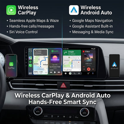 10 inch Android 15 Car Radio  for Hyundai Elantra 2021   with Touch Screen, GPS, Bluetooth, WiFi, Apple CarPlay, Android Auto, Rear Camera Support, Smart Multimedia Player