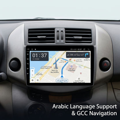 Android Car Navigation System for Toyota RAV4 2007-2012 with Touch Screen, GPS, Bluetooth, WiFi, Apple CarPlay, Android Auto, Rear Camera Support, Smart Multimedia Player