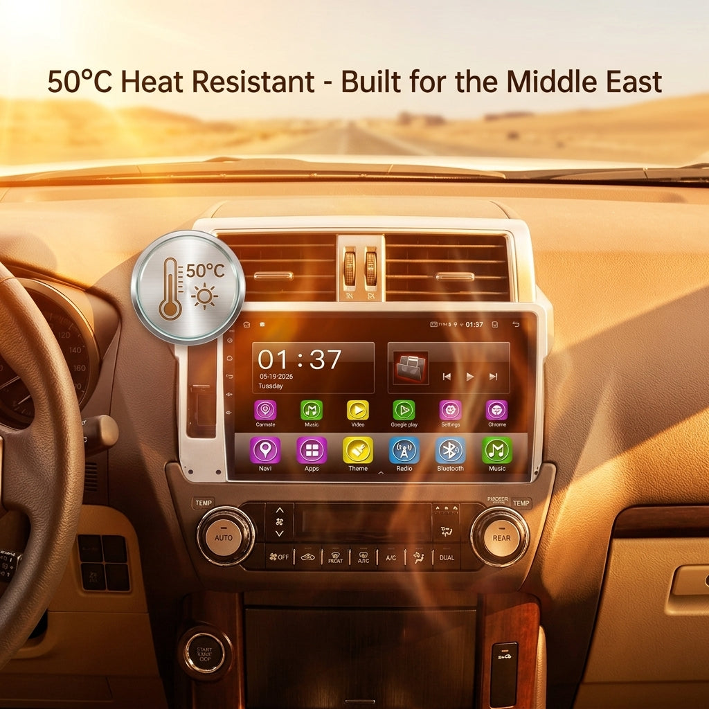 Android Car Navigation System for Toyota land cruiser Prado 2014-2017 with Touch Screen, GPS, Bluetooth, WiFi, Apple CarPlay, Android Auto, Rear Camera Support, Smart Multimedia Player