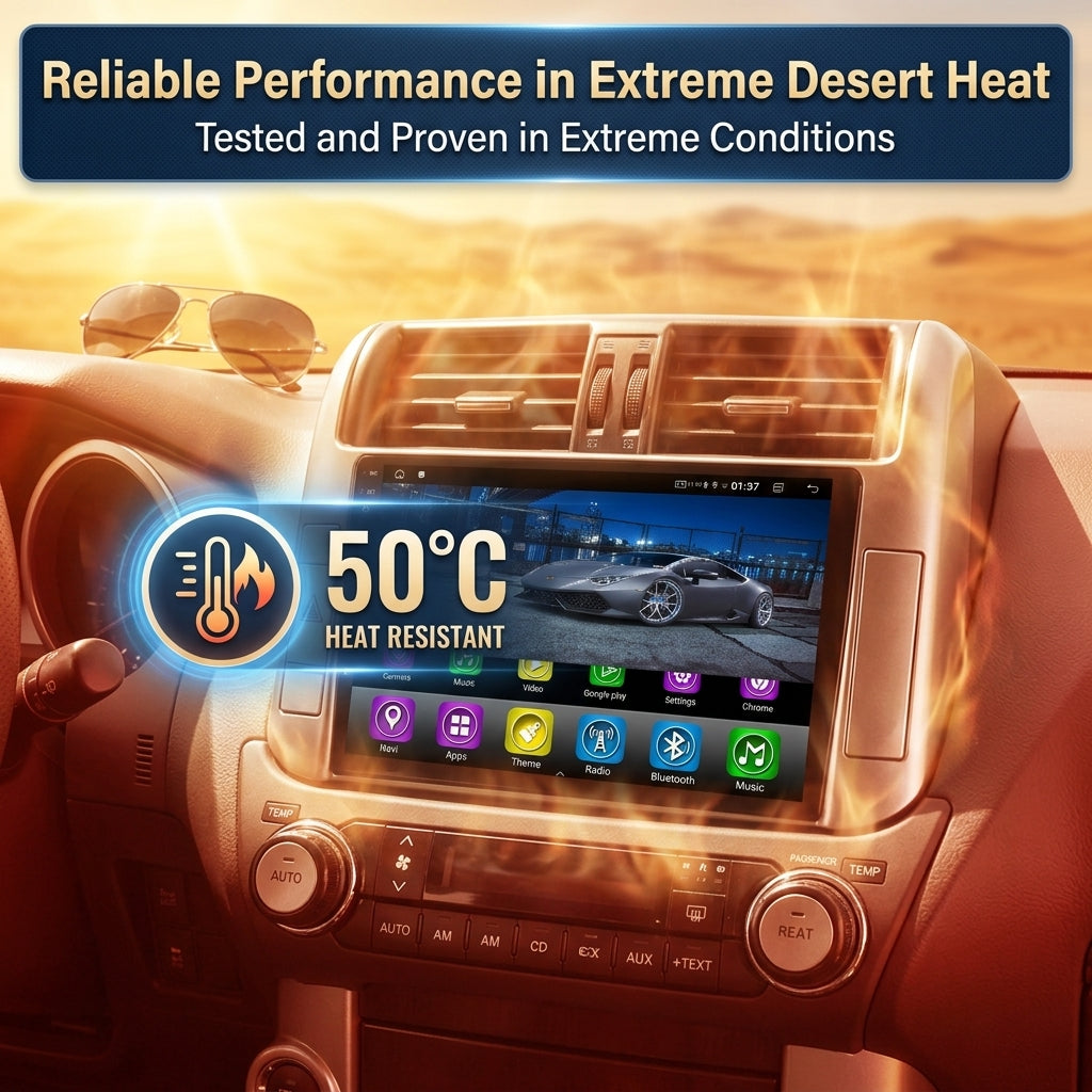 Android Car Navigation System for Toyota land cruiser Prado  J150 2009-2013 with Touch Screen, GPS, Bluetooth, WiFi, Apple CarPlay, Android Auto, Rear Camera Support, Smart Multimedia Player