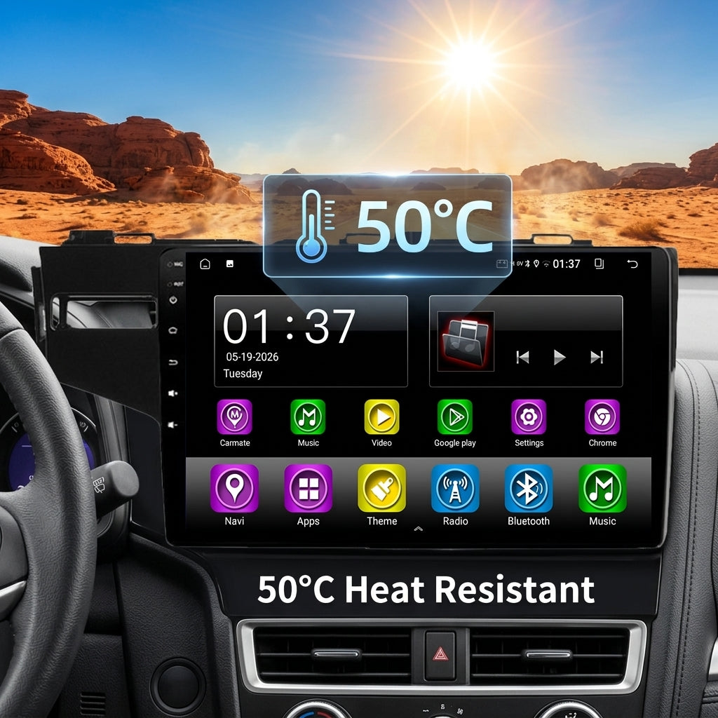 10 inch Android Car Navigation System for Honda fit  Jazz 2014-2018 LHD with Touch Screen, GPS, Bluetooth, WiFi, Apple CarPlay, Android Auto, Rear Camera Support, Smart Multimedia Player