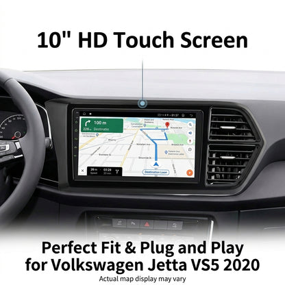 Smart Android Car Navigation for Volkswagen Jetta VS5 2020 with Touch Screen, GPS, Bluetooth, WiFi, Apple CarPlay, Android Auto, Rear Camera Support, Smart Multimedia Player