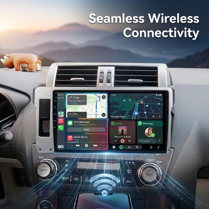 Android Car Navigation System for Toyota land cruiser Prado 2014-2017 with Touch Screen, GPS, Bluetooth, WiFi, Apple CarPlay, Android Auto, Rear Camera Support, Smart Multimedia Player