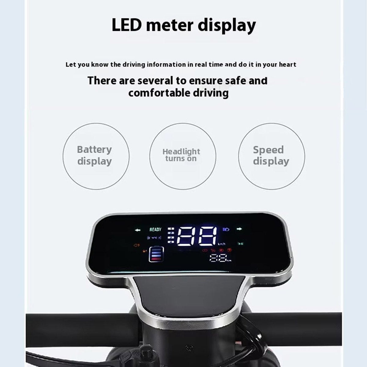 V1A Electric Quadrabike Scooter, Max Speed 25km/h, 30km Range, 600W Motor