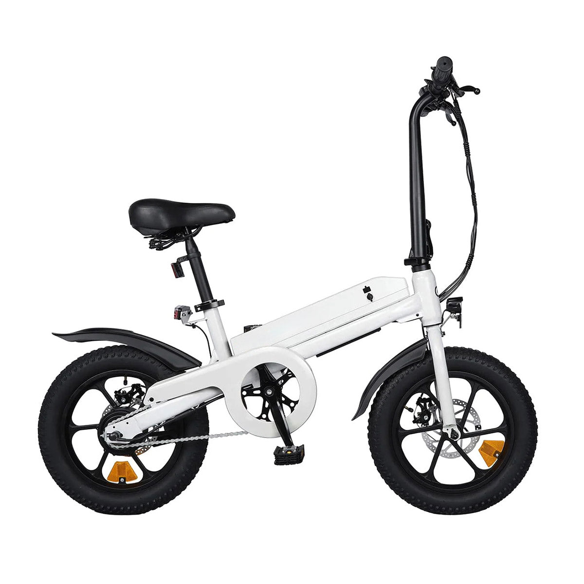 S5 16" x 3" Fat-Tire Folding Electric Bike — 500W Peak Power Motor, Portable Lithium-Powered E-Bike for Adults, City Commuter Folding Bicycle