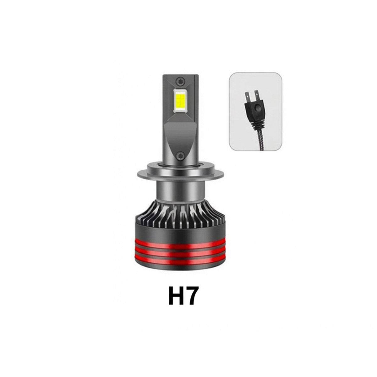 Y8 PRO-H1-6500K H1 H7 H11 LED Car Headlight Bulb 6500K White Light 50-65W High Brightness Aviation Aluminum Cooling Long Lifespan