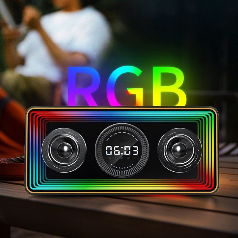 K10 2.1 Channel Bluetooth Speaker 40W High Power Built-in 8000mAh Battery Portable Mini Speaker with RGB Light Bluetooth 5.3 4-Hour Playback