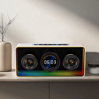 K10 2.1 Channel Bluetooth Speaker 40W High Power Built-in 8000mAh Battery Portable Mini Speaker with RGB Light Bluetooth 5.3 4-Hour Playback