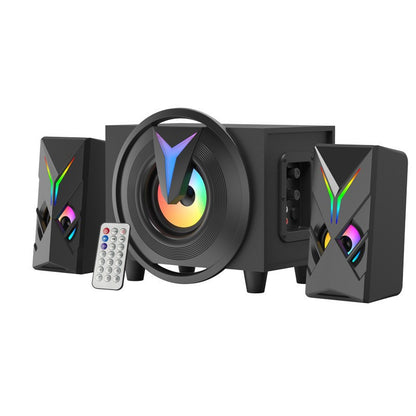 K10-9005ACBT 2.1 Channel Multimedia Bluetooth Speaker 10W+5Wx2 USB Powered RGB Light