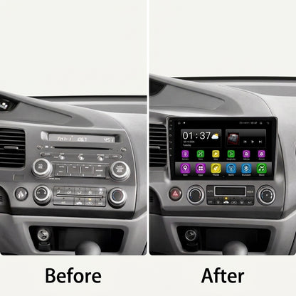 Premium Android Smart Car Multimedia System for Honda Civic 2008-2011 LHD  HD Touch Screen Navigation  Wireless CarPlay Android Auto  GPS 4K Entertainment