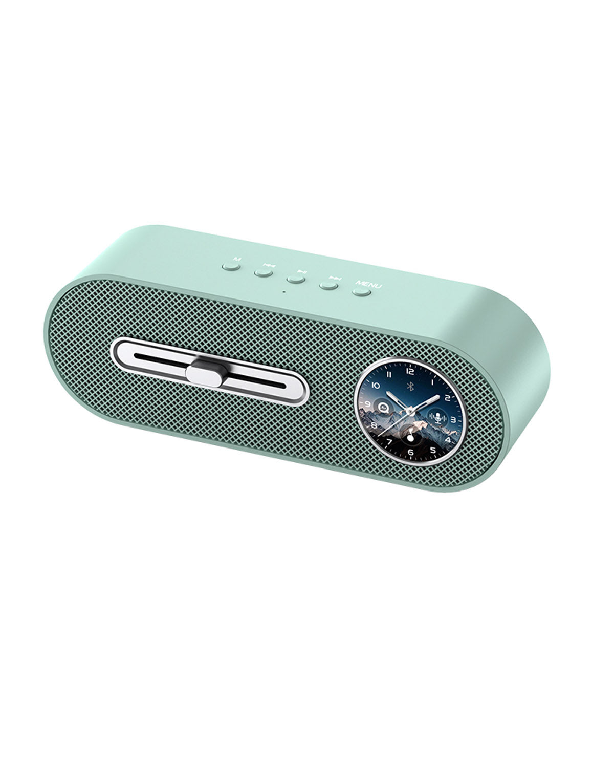JY78 Pro AI Smart Speaker with TF Card USB Playback AUX Wired Connection Sleep Noise One Click Translation Voice Translator Music Notification Alerts Alarm Find Phone Wearfit AI Voice Memo Weather Calendar Wake Up Phone Voice Assistant FM Radio