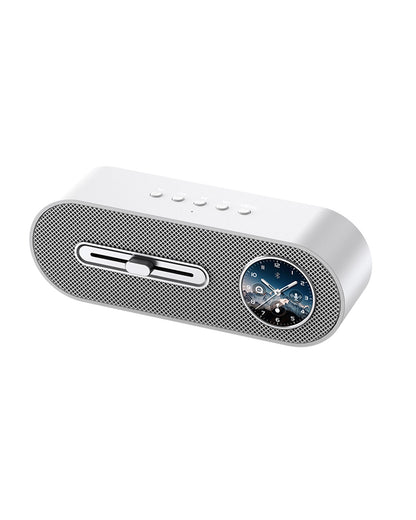 JY78 Pro AI Smart Speaker with TF Card USB Playback AUX Wired Connection Sleep Noise One Click Translation Voice Translator Music Notification Alerts Alarm Find Phone Wearfit AI Voice Memo Weather Calendar Wake Up Phone Voice Assistant FM Radio
