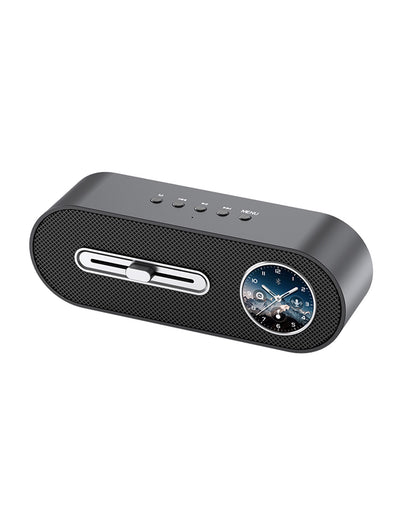 JY78 Pro AI Smart Speaker with TF Card USB Playback AUX Wired Connection Sleep Noise One Click Translation Voice Translator Music Notification Alerts Alarm Find Phone Wearfit AI Voice Memo Weather Calendar Wake Up Phone Voice Assistant FM Radio