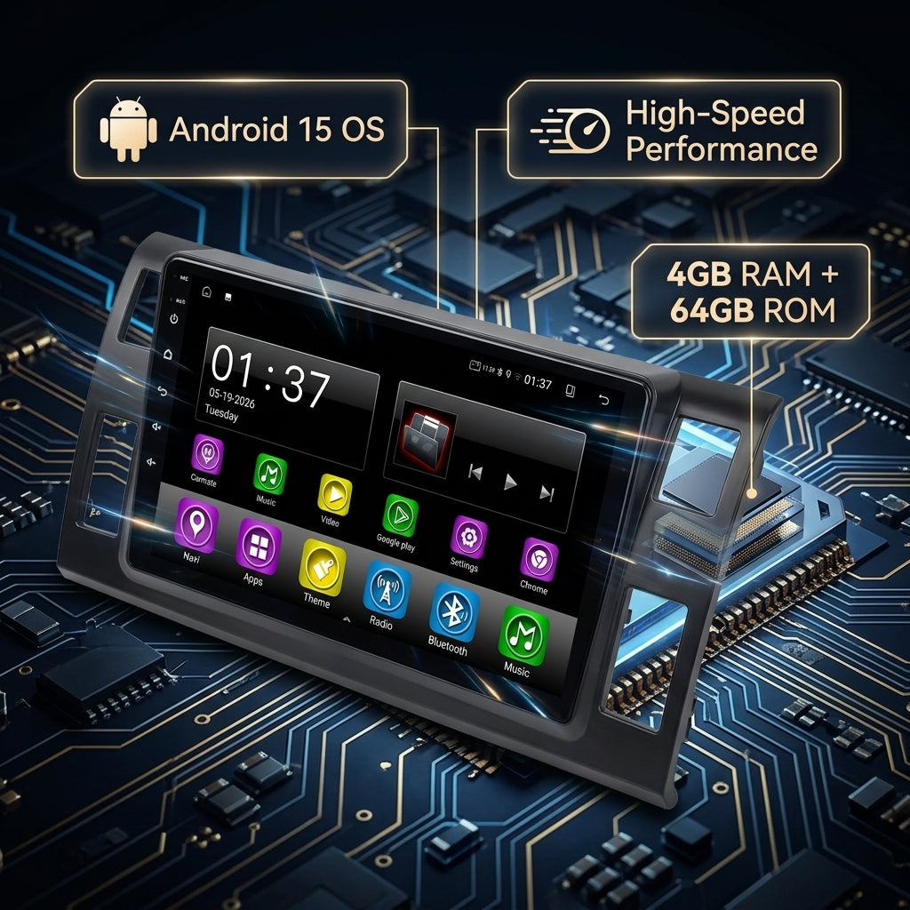 Android 15 Carplay 10 بوصة راديو سيارة لتويوتا لاند كروزر برادو 150 2014 - 2017 نظام ملاحة GPS مشغل وسائط متعددة ستريو DSP RDS WIFI