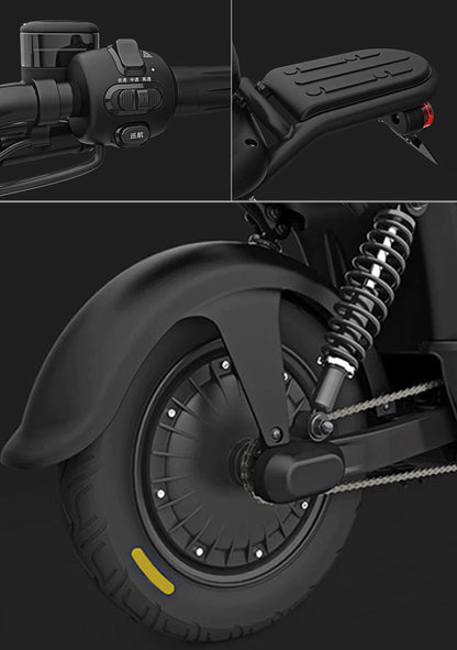 T1 Electric Bicycle 350W Brushless Motor 48V14Ah Lithium Battery City Commuter E Bike Long Range Smart Riding