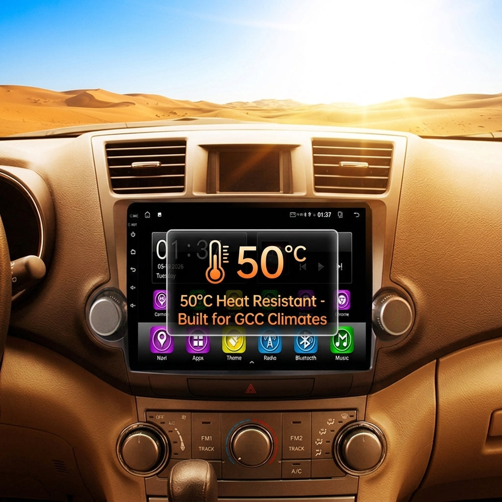 Smart Android Car Stereo System for  Toyota highlander 2009-2014 with GPS Navigation, Bluetooth 5.0, Dual WiFi, Wireless CarPlay, Android Auto, 4K Video, Rear Camera Support
