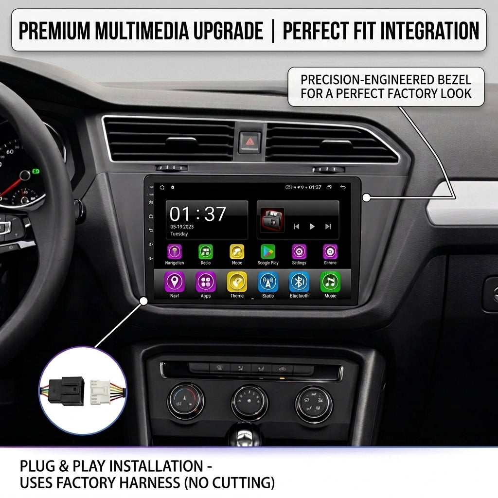 Android 15 Carplay 10 بوصة راديو سيارة لتويوتا لاند كروزر برادو 150 2014 - 2017 نظام ملاحة GPS مشغل وسائط متعددة ستريو DSP RDS WIFI
