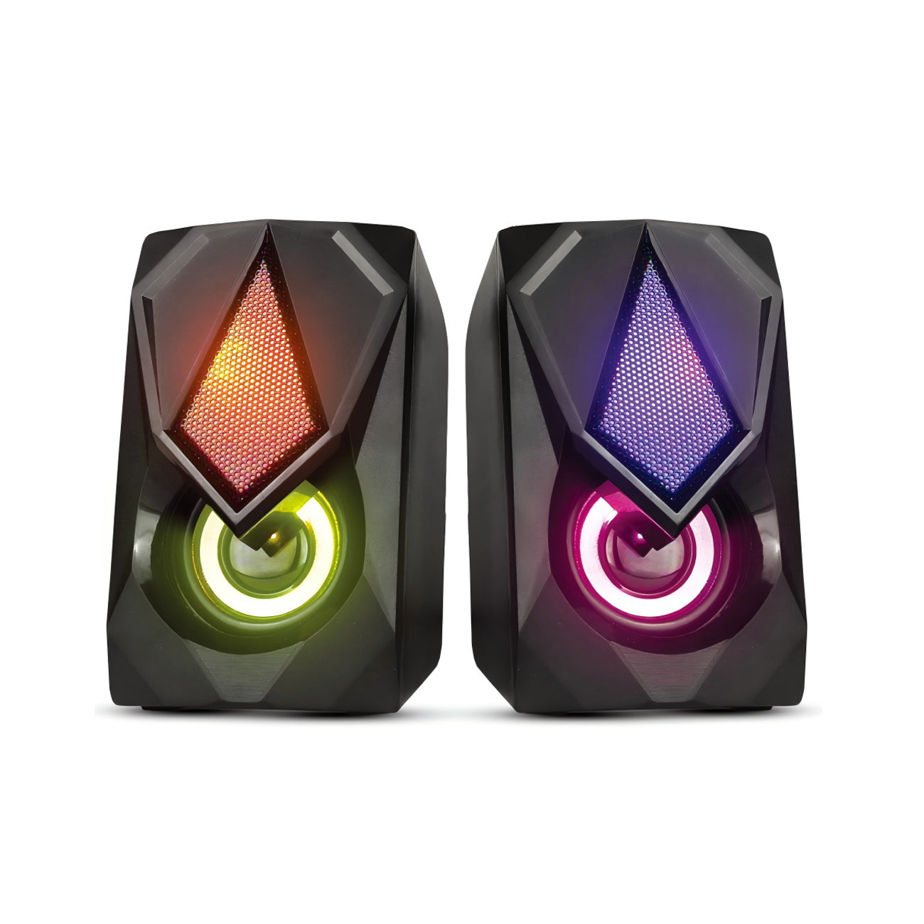 N-19 MINI 2.0 USB Desktop Speaker Dual Speaker RGB Lighting Multimedia Computer Speaker