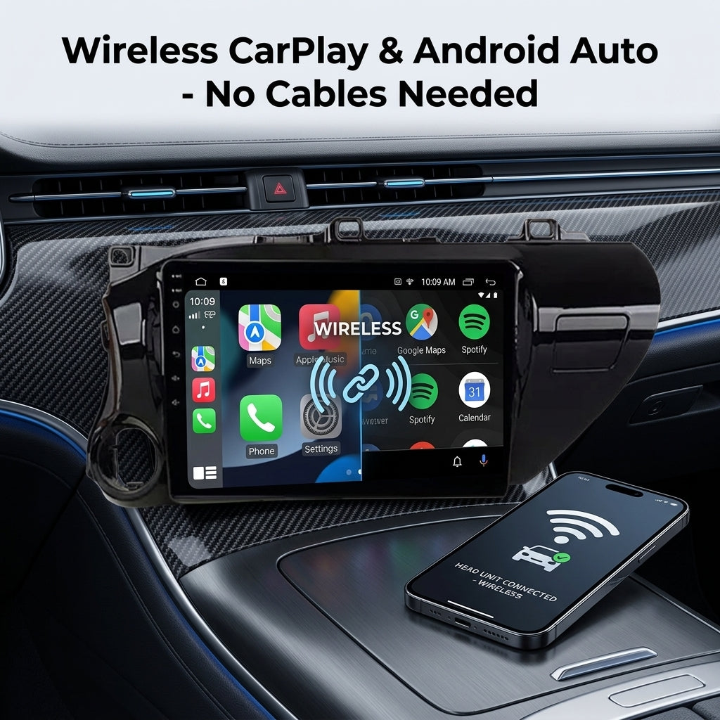 Smart Android Car Stereo System for Toyota Hilux 2013-2018 with GPS Navigation, Bluetooth 5.0, Dual WiFi, Wireless CarPlay, Android Auto, 4K Video, Rear Camera Support
