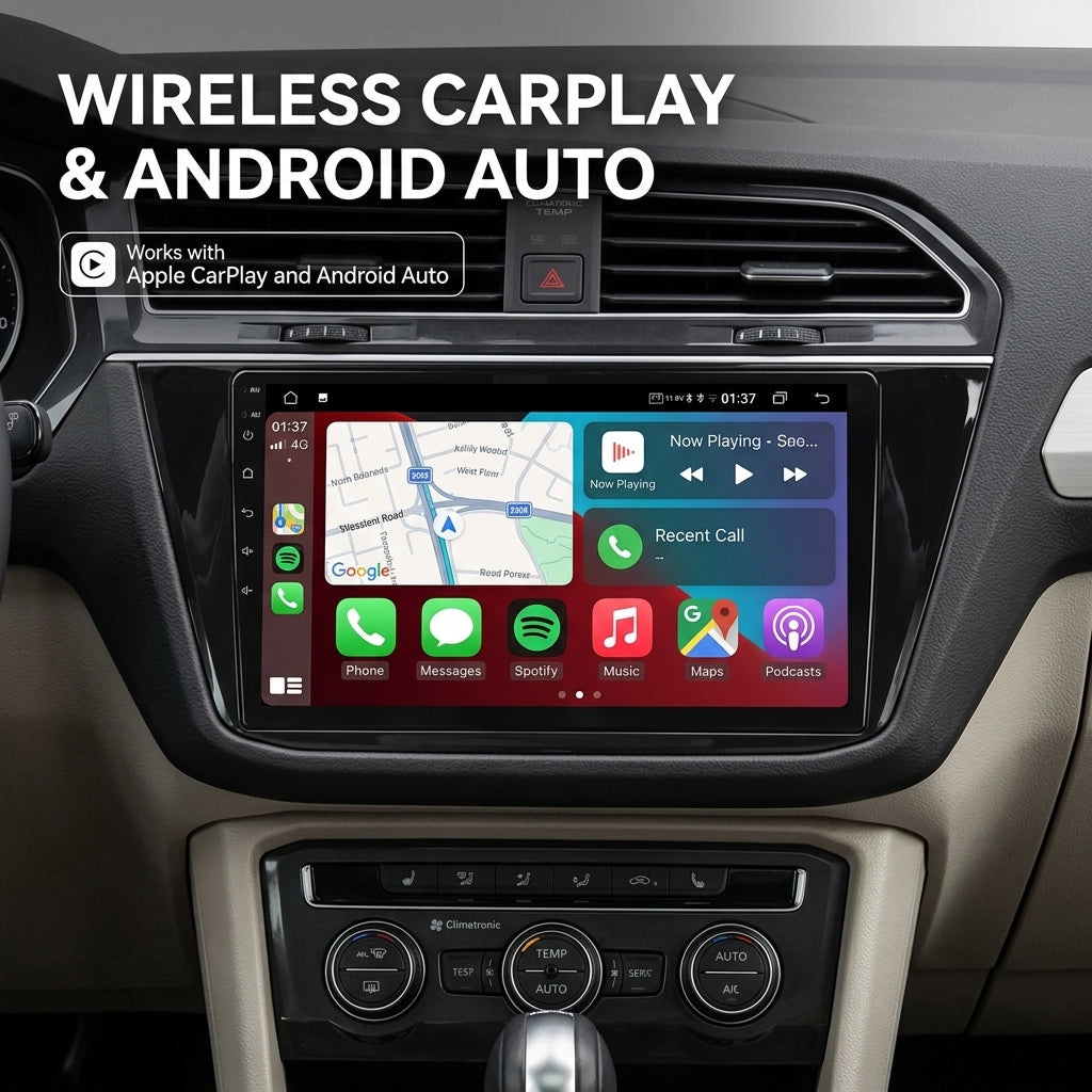 Android 15 Carplay 10 بوصة راديو سيارة لتويوتا لاند كروزر برادو 150 2014 - 2017 نظام ملاحة GPS مشغل وسائط متعددة ستريو DSP RDS WIFI