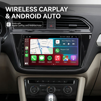 Android 15 Carplay 10 بوصة راديو سيارة لتويوتا لاند كروزر برادو 150 2014 - 2017 نظام ملاحة GPS مشغل وسائط متعددة ستريو DSP RDS WIFI