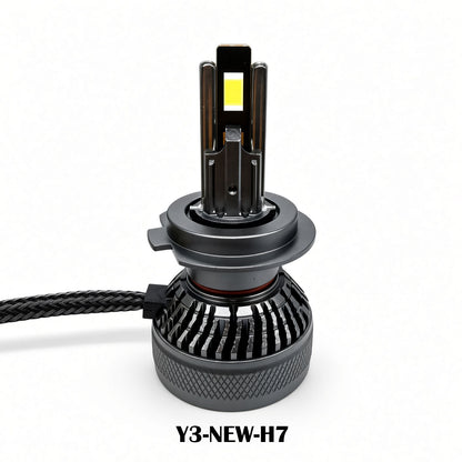 Y3 NEW Car LED Headlight Bulb 50-65W 9-32V 6500K Cool White H1/H7/H11/9005/H4