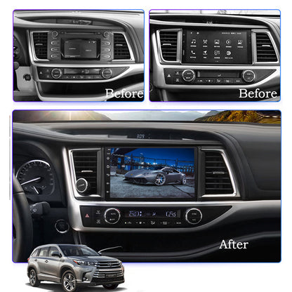 Smart Android Car Stereo System for  Toyota highlander 2015-2018 with GPS Navigation, Bluetooth 5.0, Dual WiFi, Wireless CarPlay, Android Auto, 4K Video, Rear Camera Support