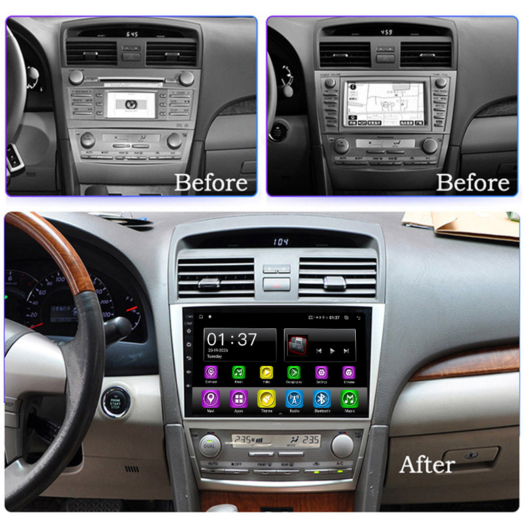Android 15 Carplay 10 بوصة راديو سيارة لتويوتا لاند كروزر برادو 150 2014 - 2017 نظام ملاحة GPS مشغل وسائط متعددة ستريو DSP RDS WIFI