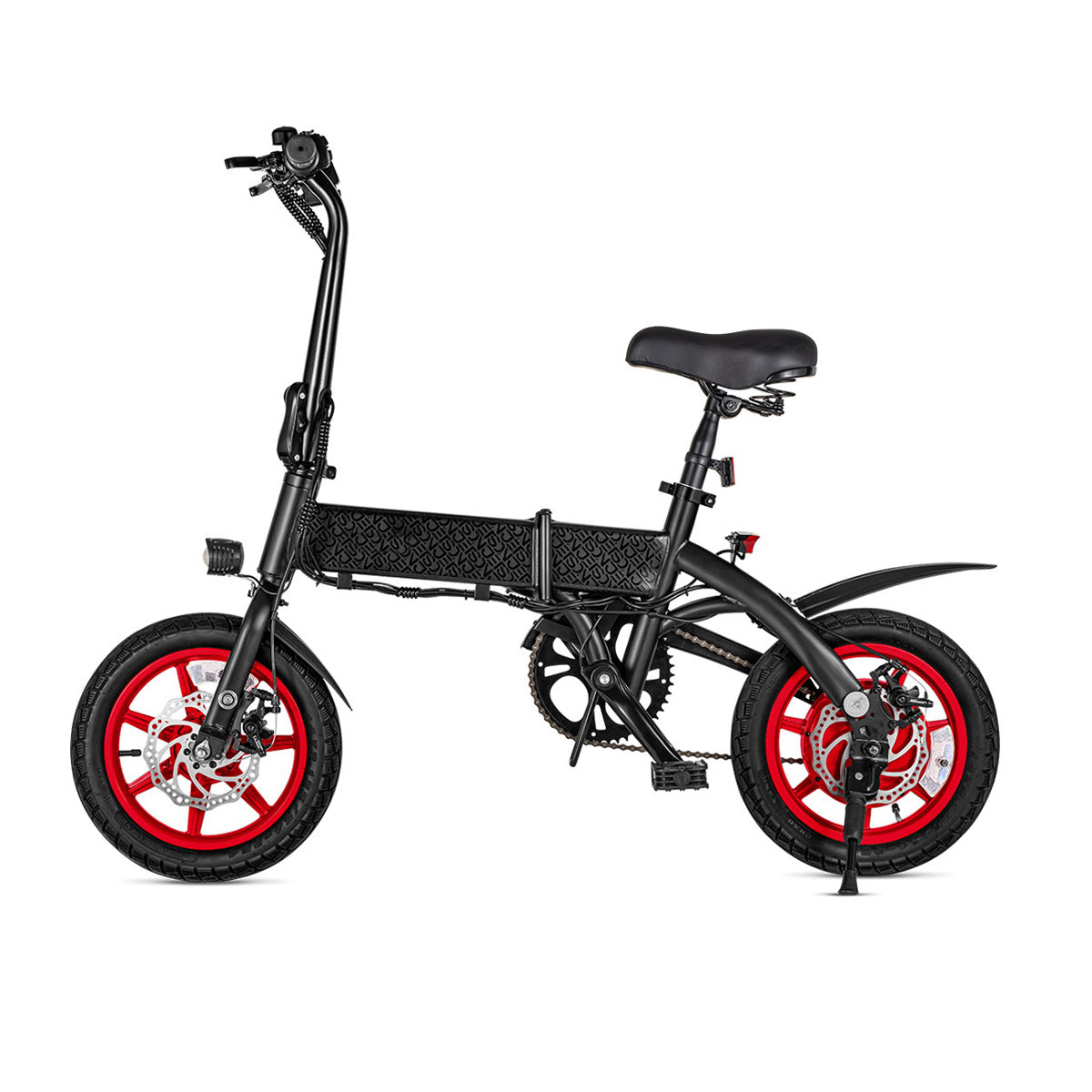 S7-14 Folding Electric Bicycle 350W Motor 36V 6Ah Lithium Battery 14 Inch Wheel Compact Folding Design LED Display