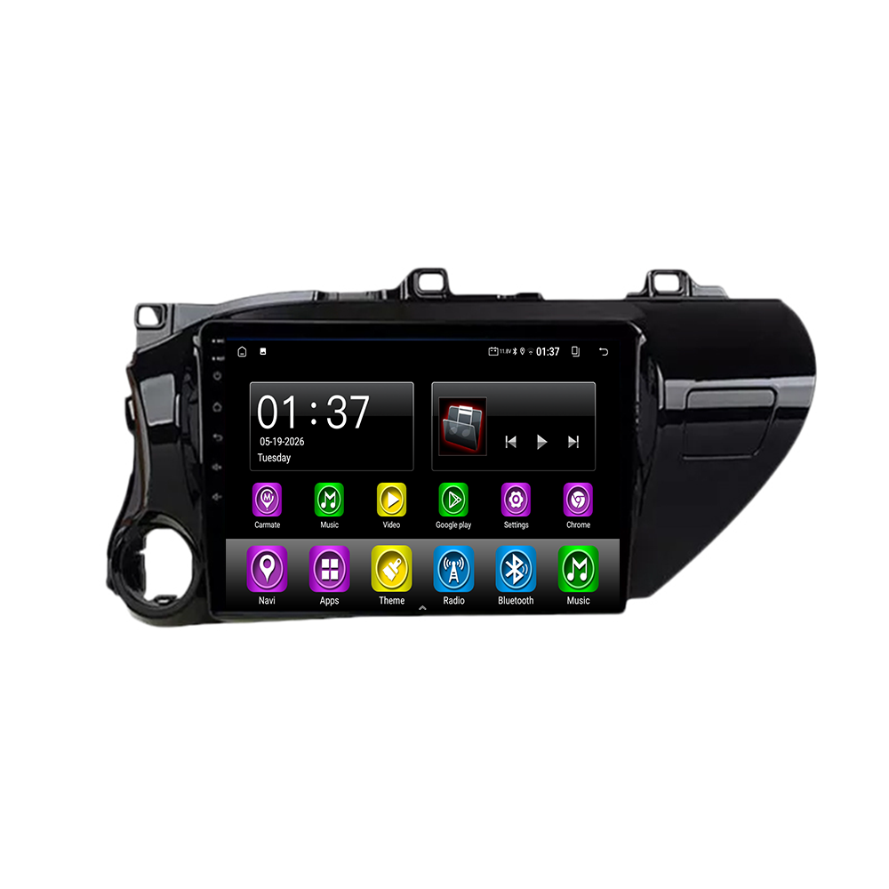 Smart Android Car Stereo System for Toyota Hilux 2013-2018 with GPS Navigation, Bluetooth 5.0, Dual WiFi, Wireless CarPlay, Android Auto, 4K Video, Rear Camera Support