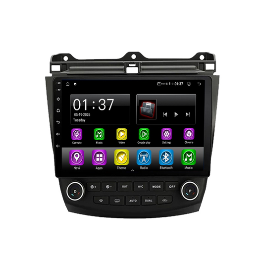 Smart Android Car Stereo System for Honda Accord 2003-2007 with GPS Navigation, Bluetooth 5.0, Dual WiFi, Wireless CarPlay, Android Auto, 4K Video, Rear Camera Support