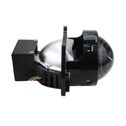 P90 Car LED Projector Lens 65-75W 9-16V 6500K Cool White Aviation Aluminum with Fan