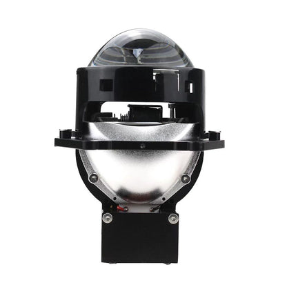 P90 Car LED Projector Lens 65-75W 9-16V 6500K Cool White Aviation Aluminum with Fan