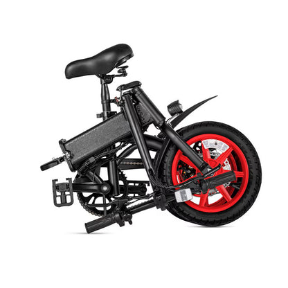 S7-14 Folding Electric Bicycle 350W Motor 36V 6Ah Lithium Battery 14 Inch Wheel Compact Folding Design LED Display
