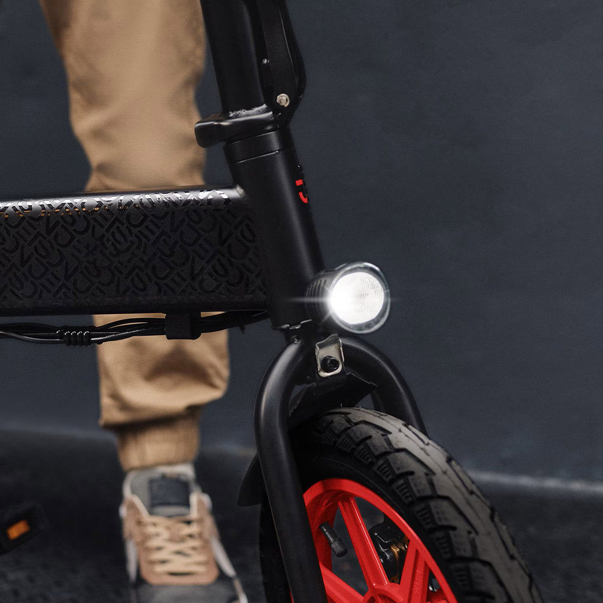 S7-14 Folding Electric Bicycle 350W Motor 36V 6Ah Lithium Battery 14 Inch Wheel Compact Folding Design LED Display